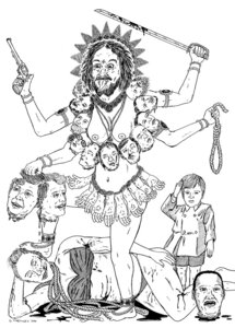 Rating: Questionable Score: 0 Tags: 2000 asian_mythology blood bodily_fluids breasts character_request charles_manson decapitation deity deva e621 female gabe_martinez gesture grandfathered_content greyscale group gun hand_belt handgun head_necklace hindu_mythology hinduism human humanoid john_f._kennedy john_f._kennedy_jr. kali_(deity) line_art male mammal martin_luther_king_jr. martin_the_satanic_raccoon melee_weapon monochrome mythology nightmare_fuel nipples noose not_furry ranged_weapon religion revolver robert_f._kennedy salute severed_body_part severed_head simple_background swastika sword tongue weapon where_is_your_god_now white_background young User: bunchy7s