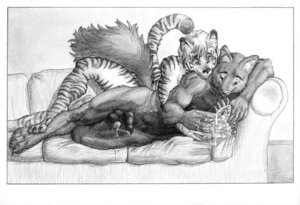 Rating: Explicit Score: 0 Tags: animal_genitalia animal_penis anthro anthro_on_anthro arjuna balls bodily_fluids border canid canine canine_genitalia canine_penis canis duo e621 erection felid fur furniture genital_fluids genitals greyscale inside knot love lying male male/male mammal monochrome multicolored_body multicolored_fur nude on_side pantherine penis precum reading sex skruff sofa spooning stripes tail thigh_sex tiger two_tone_body two_tone_fur white_border wolf User: bunchy7s