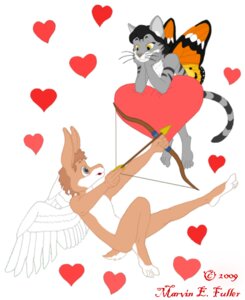 Rating: Questionable Score: 0 Tags: aiming angel anthro arrow_(weapon) black_hair bow_(weapon) brown_hair cupid cybercorn_entropic domestic_cat duo e621 feathered_wings feathers felid feline felis female grey_eyes hair heart_symbol holding_object holding_weapon insect_wings jill_psyche joe_cupid lagomorph lepidopteran_wings leporid low_res male mammal nude psyche rabbit ranged_weapon tail weapon wings yellow_eyes User: bunchy7s