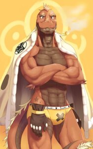 Rating: Safe Score: 0 Tags: abs anthro athletic biceps biped black_body black_skin briefs bulge cloak clothed clothing coat crossed_arms e621 gloves grin hair handwear hi_res jacket looking_at_viewer male muscular muscular_anthro pecs pipe pose red_body red_skin reptile scales scalie smile smoke smoking smoking_pipe solo speedo standing star swimwear tail tattoo tkfkd5362 topless topwear undertaker underwear ventral_scales yellow_eyes User: bunchy7s