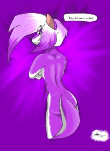 Rating: Safe Score: 0 Tags: anthro breasts butt canid canine canis colored domestic_dog e621 female head_turned hi_res husky kida_howlette looking_at_viewer mammal nordic_sled_dog nude purple_background simple_background solo spitz tail tavia teasing User: bunchy7s