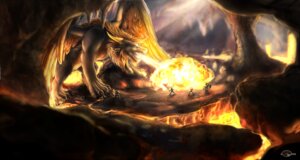 Rating: Safe Score: 0 Tags: battle beard breath_powers brown_body brown_feathers brown_fur cave claws detailed detailed_background dragon e621 ear_piercing elemental_manipulation extreme_size_difference facial_hair feathered_wings feathers feral fire fire_breathing fire_manipulation fluffy fur furred_dragon furred_scalie group horn human lava macro male mammal mane melee_weapon mythological_creature mythological_scalie mythology northern_dragon open_mouth paws piercing polearm rock round_shield sandalf scalie shalinka shield size_difference spear stalactite toony weapon wings yellow_horn User: bunchy7s