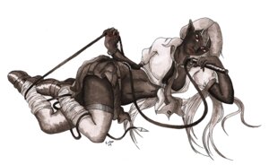 Rating: Questionable Score: 0 Tags: abs breasts cleavage drow elf female grey_skin hips inkwash karla_chan lips painted_nails perky_breasts pointy_ears pose red_eyes rule34 schoolgirl_uniform short_skirt whip User: bunchy7s