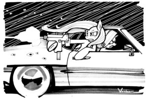 Rating: Safe Score: 0 Tags: 2013 9mm absurd_res black_and_white bullet_hole car drive-by driving duo e621 equid equine feathered_wings feathers female feral fluttershy_(mlp) friendship_is_magic gun gun_flash hasbro hi_res holding_gun holding_object holding_ranged_weapon holding_submachine_gun holding_weapon horn inside_car inside_vehicle mac-10 mammal military_armament_corporation monochrome my_little_pony mythological_creature mythological_equine mythology pegasus ranged_weapon rarity_(mlp) shell_(projectile) submachine_gun unicorn vehicle vombavr weapon wings User: bunchy7s