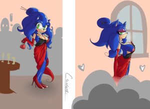 Rating: Questionable Score: 0 Tags: anthro anthrofied big_breasts blue_body blue_fur blue_hair breasts clothing crossgender dress e621 eulipotyphlan exclamation_point female footwear fur green_eyes hair hedgehog high_heels mammal missphase mtf_crossgender nipples sega shoes solo sonic_the_hedgehog sonic_the_hedgehog_(series) window User: bunchy7s