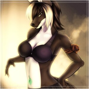 Rating: Safe Score: 0 Tags: 1:1 anthro bra breasts canid canine clothed clothing e621 female flower glowing hair looking_at_viewer mammal multicolored_hair panties piercing plant rafflone rose_(flower) skimpy solo tail underwear yellow_eyes User: bunchy7s