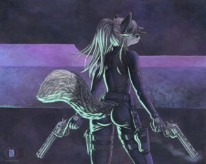 Rating: Safe Score: 0 Tags: 2010 anthro biped butt canid canine cat_costume clothing colt's_manufacturing_company colt_python costume e621 female fingerless_gloves fox gloves gun hair handgun handwear kacey long_hair mammal ponytail ranged_weapon revolver short_hair solo standing tail weapon white_hair User: bunchy7s