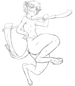 Rating: Safe Score: 0 Tags: adolescent animal_humanoid black_and_white bovid bovid_humanoid breasts caprine caprine_humanoid e621 female female_humanoid goat_humanoid hooves horn humanoid mammal mammal_humanoid melee_weapon monochrome nude nude_female nude_humanoid polearm satyr scythe sketch small_breasts solo split_form tail unknown_artist weapon young young_female young_humanoid User: bunchy7s