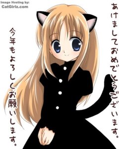 Rating: Questionable Score: 0 Tags: 5_fingers animal_humanoid big_eyes black_body black_fur blue_eyes cat_humanoid clothed clothing dress e621 felid felid_humanoid feline feline_humanoid female fingers front_view fully_clothed fur hair humanoid humanoid_hands japanese_text long_hair looking_at_viewer low_res mammal mammal_humanoid raised_tail simple_background smile solo tail tan_hair text translation_request unknown_artist white_background User: bunchy7s