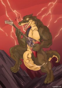 Rating: Explicit Score: 0 Tags: 2008 alligator alligatorid anthro balls biped bodily_fluids claws crocodilian cum digital_media_(artwork) e621 electric_guitar fangs genital_fluids genitals grin guitar half-erect looking_at_viewer male messy muscular muscular_anthro muscular_male music musical_instrument nude penis playing_guitar playing_music plucked_string_instrument reptile rock_out_with_your_cock_out rocking_out scalie smile solo spread_legs spreading standing string_instrument tail teeth tongue twinkle-sez yellow_balls yellow_eyes yellow_penis User: bunchy7s