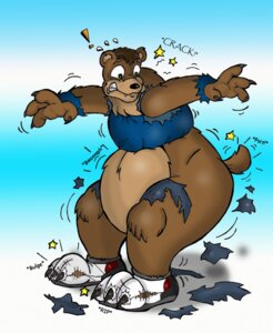 Rating: Safe Score: 0 Tags: 2009 anthro apes_of_wrath bear black_nose brown_hair clothing e621 green_eyes hair male mammal overweight overweight_anthro overweight_male solo sound_effects text torn_clothing transformation User: bunchy7s
