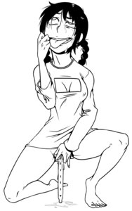 Rating: Explicit Score: 0 Tags: ahegao black_and_white bottomless breasts dangao female flute large_breasts licking_lips madotsuki masturbation monochrome no_bra no_panties object_insertion rule34 solo twin_braids yume_nikki User: bunchy7s