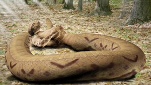 Rating: Safe Score: 0 Tags: 3d_(artwork) apode breasts chiron178 detailed detailed_background digital_media_(artwork) draconcopode e621 eyes_closed female legless lying naga non-mammal_breasts peaceful realistic reptile scalie serpentine sleeping snake solo User: bunchy7s