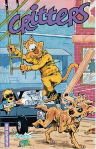 Rating: Safe Score: 0 Tags: 2_heads ambiguous_gender anthro bottle broken_window building can canid canine canis car comic container cover cover_art cover_page critters_(comic_book) domestic_cat domestic_dog e621 ear_piercing ear_tag english_text eyewear felid feline felis feral group gun gun_flash holding_gun holding_object holding_ranged_weapon holding_weapon inside_car inside_vehicle ladder lionheart looking_down mac-10 magazine_cover male mammal military_armament_corporation multi_head open_mouth outside piercing puddle ranged_weapon running shooting sky submachine_gun sunglasses text tom_stazer urban vehicle weapon worried User: bunchy7s