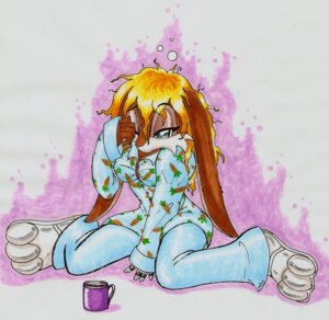 Rating: Safe Score: 0 Tags: anthro archie_comics beverage biped blonde_hair breasts bunnie_rabbot clothing coffee container cup cybernetics cyborg e621 female food grey_eyes hair lagomorph leporid long_ears machine mammal pajamas rabbit sega simple_background sitting solo sonic_the_hedgehog_(archie) sonic_the_hedgehog_(comics) sonic_the_hedgehog_(series) white_background wingedhippocampus User: bunchy7s