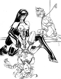 Rating: Explicit Score: 0 Tags: aerith_gainsborough blush bondage boots breasts chocozell cloud_strife elbow_gloves female femdom final_fantasy final_fantasy_vii gloves high_heels human male monochrome nipples penis pussy rule34 shoes straight_hair strap-on strapon thigh_boots thighhighs tifa_lockhart yuri yuri_with_male_audience User: bunchy7s