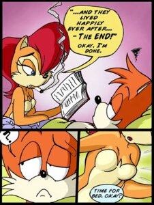 Rating: Questionable Score: 0 Tags: anthro archie_comics bed big_eyes big_head black_nose blue_eyes book breasts brown_body brown_fur canid canine cel_shading chadthecartoonnut chipmunk cigarette classic_sonic_(universe) classic_tails comic dialogue dic_entertainment duo e621 english_text featureless_breasts female fox frown fur furniture ground_squirrel hair holding_book holding_object hybrid leaning looking_at_another lying lying_on_bed male mammal miles_prower nude on_back on_bed open_mouth orange_body orange_fur pseudo_incest_(lore) reading red_fox red_hair rodent sally_acorn sciurid sega shaded smoke smoking sonic_the_hedgehog_(archie) sonic_the_hedgehog_(comics) sonic_the_hedgehog_(satam) sonic_the_hedgehog_(series) speech_bubble text toony tree_squirrel true_fox under_covers young_(lore) User: bunchy7s