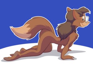 Rating: Questionable Score: 0 Tags: 4:3 all_fours anthro canid canine disney e621 eyewear female fox glasses mammal myra_foxworthy nude op80918 solo tail talespin wallpaper User: bunchy7s