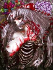 Rating: Explicit Score: 0 Tags: bow breasts cong1991 female fujiwara_no_mokou gore guro hairbow highres long_hair ribs rule34 skeleton touhou white_hair User: bunchy7s