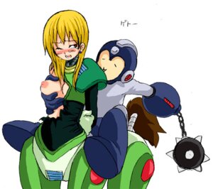 Rating: Questionable Score: 0 Tags: blush breast_grab breasts capcom centaur_man female lowres mace mega_man mega_man_(character) mega_man_(classic) mega_man_6 nipples one_breast_out red_eyes rule34 rule_63 tears weapon User: bunchy7s