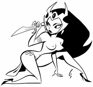 Rating: Explicit Score: 0 Tags: a_princess_of_mars barsoom breasts dejah_thoris female female_only human kneeling looking_back monochrome rule34 side_view solo tagme toony topless white_background User: bunchy7s