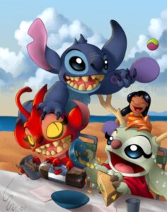 Rating: Safe Score: 0 Tags: 2007 alien antennae_(anatomy) antlers beach beverage black_hair blue_body blue_claws blue_eyes blue_fur blue_nose bowl cape chest_tuft child chips_(food) claws clothing container cup detailed detailed_background dipstick_antennae disney dryspell e621 experiment_(lilo_and_stitch) eyelashes eyes_closed fan_character female food fur glowing glowing_eyes green_body green_fur group hair head_tuft holding_object horn human lilo_and_stitch lilo_pelekai male mammal multicolored_antennae napkin notched_ear one-piece_swimsuit open_mouth open_smile orange_hair outside potato_chips red_body red_fur red_nose ribera sandwich_(food) seaside shyft sky smile soda spill stitch_(lilo_and_stitch) swimwear toony tuft watermark yellow_eyes young User: bunchy7s