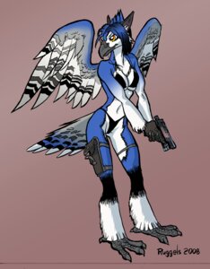 Rating: Safe Score: 0 Tags: 2008 anthro avian beak bikini bird black_body black_feathers black_scales blue_body blue_feathers blue_jay breasts claws clothed clothing corvid e621 feathers female gun handgun holding_gun holding_object holding_ranged_weapon holding_weapon holster jay_(bird) new_world_jay non-mammal_breasts orange04_(character) orange_eyes oscine passerine pistol ranged_weapon scales scott_ruggels signature skimpy slim solo swimwear thigh_holster tight_clothing two-piece_swimsuit weapon white_body white_feathers User: bunchy7s