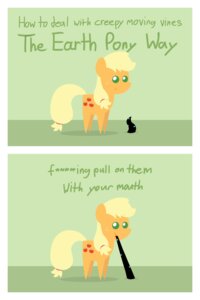 Rating: Safe Score: 0 Tags: 2:3 applejack_(mlp) blonde_hair comic cutie_mark dialogue e621 earth_pony eating english_text equid equine female feral freckles friendship_is_magic fur green_eyes hair hasbro hi_res horse long_hair mammal my_little_pony nom orange_body orange_fur plant pony postcrusade smile solo text thorns vines User: bunchy7s