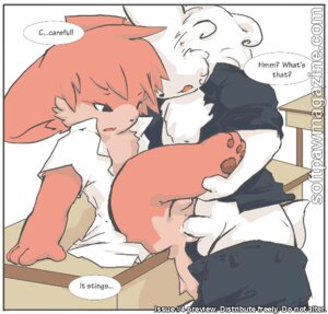 Rating: Explicit Score: 0 Tags: anal anal_penetration anthro anthro_on_anthro arm_support avoid_posting balls bodily_fluids bottomless canid canine clothed clothing cum cum_in_ass cum_inside dialogue duo e621 english_text erection fur furniture genital_fluids genitals male male/male male_penetrated male_penetrating male_penetrating_male mammal mek penetration penis red_body red_fur sex softpaw table tail text white_body white_fur young young_anthro young_male young_on_young User: bunchy7s