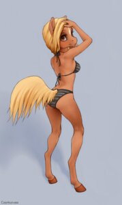 Rating: Safe Score: 0 Tags: anthro back-tie_bikini back-tie_clothing back-tie_swimwear bikini biped blonde_hair butt clothed clothing colored_edge_bikini coonkun e621 equid equine female hair hooves horse looking_at_viewer looking_back mammal neck-tie_bikini neck-tie_clothing neck-tie_swimwear skimpy solo standing swimwear tail two-piece_swimsuit unguligrade User: bunchy7s