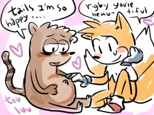 Rating: Questionable Score: 0 Tags: 4:3 anthro belly big_belly blush canid canine cartoon_network crossover crossover_ship digital_media_(artwork) duo e621 english_text fox heart_symbol k009 low_res male male/male mammal miles_prower pregnant pregnant_anthro pregnant_male procyonid raccoon regular_show rigby_(regular_show) sega sonic_the_hedgehog_(series) text User: bunchy7s