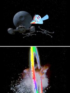 Rating: Safe Score: 0 Tags: crossover death_star e621 equid equine explosion female feral flying friendship_is_magic grandfathered_content hair hasbro horse mammal multicolored_hair my_little_pony pony purple_eyes rainbow_dash_(mlp) rainbow_hair solo space spacecraft star_wars unknown_artist vehicle User: bunchy7s Rating: Safe Score: 0 Tags: crossover death_star e621 equid equine explosion female feral flying friendship_is_magic grandfathered_content hair hasbro horse mammal multicolored_hair my_little_pony pony purple_eyes rainbow_dash_(mlp) rainbow_hair solo space spacecraft star_wars unknown_artist vehicle User: bunchy7s