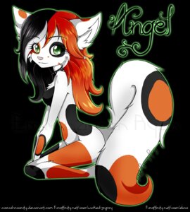 Rating: Questionable Score: 0 Tags: 2012 anthro biped black_background black_hair calico_cat collar domestic_cat e621 elicia felid feline felis female fur green_eyes hair hi_res long_hair long_tail looking_at_viewer mammal mottled multicolored_body multicolored_hair nude orange_hair piebald pink_nose simple_background sitting solo spots tail text url watermark wicked-gypsy User: bunchy7s