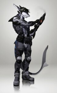 Rating: Safe Score: 0 Tags: 2012 absurd_res anthro aquatic armor blue_eyes countershading e621 ear_piercing exosuit fin fish grin hair hi_res industrial_piercing machine male piercing riptide_(riptideshark) shark simple_background smile solo tail veramundis weapon User: bunchy7s