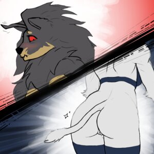Rating: Explicit Score: 0 Tags: 1:1 anthro anthro_on_anthro arm_tuft big_hair biped black_nose blue_clothing blue_legwear blue_thigh_highs blue_topwear blush bottomless brown_body brown_eyebrows brown_face brown_fur butt butt_focus canid canine canis chest_tuft circle_eyebrows clothed clothing dark_nose domestic_dog duo e621 embarrassed eyebrows female female/female flat_colors fur garnet_(helioture) genitals grey_body grey_ears grey_face grey_fur grey_hair hair helioture legwear long_hair looking_aside looking_at_another looking_at_butt mammal monotone_body monotone_butt monotone_fur monotone_hair monotone_tail multicolored_body multicolored_face multicolored_fur no_sclera pink_blush pupils rear_view red_eyes shoulder_tuft simple_background snout split_screen tail tail_tuft thick_fur thigh_highs topaz_(helioture) topwear tuft two_tone_body two_tone_face two_tone_fur vulva white_body white_butt white_fur white_tail white_vulva User: bunchy7s
