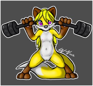 Rating: Explicit Score: 0 Tags: 2012 3_toes anthro blonde_hair border breasts canid canine digitigrade dipstick_tail e621 exercise feet female fionthebunny fox genitals hair holding_object leg_markings long_hair mammal markings muscular muscular_anthro muscular_female nipples nude plump_labia purple_eyes socks_(marking) solo spread_legs spreading stacie_duboi tail tail_markings toes vulva weightlifting weights white_border workout User: bunchy7s