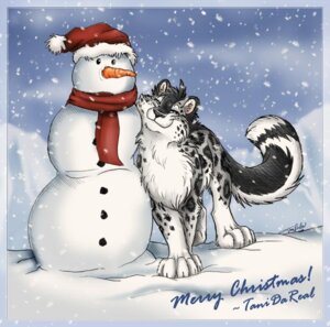 Rating: Safe Score: 0 Tags: christmas cloud conditional_dnp e621 english_text felid female feral holidays leopard_spots mammal outside pantherine sky snow snow_leopard snowing snowman solo spots tail tani_da_real tanidareal_(character) text User: bunchy7s