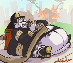 Rating: Questionable Score: 0 Tags: 2010 belly big_belly black_nose burning_building canid canine canis clothed clothing dalmatian digital_media_(artwork) domestic_dog drinking e621 fire firefighter full-length_portrait fully_clothed hose hose_inflation huge_belly hyper hyper_belly inflation liquid_inflation male mammal obese obese_male overweight overweight_male portrait shenanigan side_view signature sitting solo torn_clothing turnout_gear unprofessional_behavior water water_inflation User: bunchy7s
