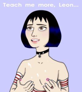 Rating: Explicit Score: 0 Tags: 1girls after_sex bodily_fluids breast_grab breasts brown_eyes choker clothed clothed_female clothing collarbone cum cum_in_mouth cum_inside cum_on_body cum_on_chest dialogue english_text eyelashes eyes female female_only front_view groping hair human human_only light-skinned_female light_skin looking_up mathilda_lando natalie_portman neckwear nipples offscreen_character open_eyes open_mouth purple_nipples rule34 sex_education shirt shirt_down short_hair simple_background solo teeth text the_professional upper_body young User: bunchy7s