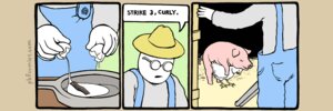 Rating: Explicit Score: 0 Tags: 3:1 all_fours avian biped bird blue_bottomwear blue_clothing bottomwear caught_in_the_act chicken clothed clothing comic cooking cookware digital_media_(artwork) doggystyle domestic_pig e621 eyewear farmer female feral feral_on_feral from_behind_position frying_pan galliform glasses grey_clothing grey_topwear group gun hat headgear headwear human humor interspecies kitchen_utensils male male/female mammal nicholas_gurewitch noseless nude overalls perry_bible_fellowship phasianid quadruped ranged_weapon sex shirt shotgun suid suine sus_(pig) tools topwear weapon white_body white_skin yellow_clothing yellow_headwear User: bunchy7s