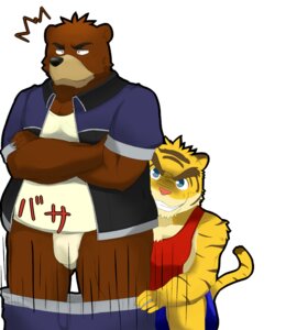 Rating: Questionable Score: 0 Tags: 12beat13 2013 american_black_bear anthro asian_clothing assisted_exposure bear biceps black_bear bottomwear bottomwear_down bulge clothed clothing crossed_arms duo e621 east_asian_clothing exclamation_point eyebrows felid fundoshi fur japanese_clothing japanese_text juuichi_mikazuki kemono male male/male mammal morenatsu muscular pantherine pants pants_down pantsing partially_clothed pecs shirt simple_background standing surprised tail tank_top text thick_eyebrows tiger topwear torahiko_ooshima underwear ursine white_background User: bunchy7s