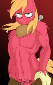 Rating: Questionable Score: 0 Tags: 2014 abs anthro anthrofied bedroom_eyes big_macintosh_(mlp) blonde_hair chewing chewing_grass clothing digital_media_(artwork) e621 earth_pony english_text equid equine freckles friendship_is_magic green_eyes hair half-closed_eyes hasbro heart_symbol hi_res horse jrvanesbroek looking_at_viewer male mammal muscular muscular_anthro muscular_male my_little_pony narrowed_eyes navel object_in_mouth pony seductive smile solo tattoo text wheat User: bunchy7s