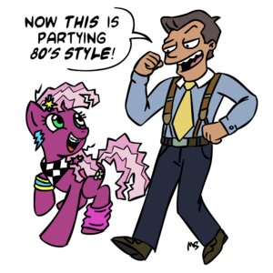 Rating: Safe Score: 0 Tags: 1980s_theme 1:1 80s_clothing alternative_fashion cheerilee_(mlp) comedy_central crimped_hair digital_media_(artwork) duo e621 earth_pony equid equine female feral friendship_is_magic futurama glamrock hasbro horse human male mammal megasweet my_little_pony on_model pony quadruped simple_background steve_castle suspenders tail white_background User: bunchy7s