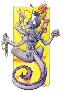 Rating: Questionable Score: 0 Tags: 4_arms accessory anthro biped bone breasts claws dagger deity deva dragon e621 ear_piercing facial_markings female hair_accessory hairpin head_markings inix jewelry lizardbeth markings melee_weapon multi_arm multi_limb mythological_creature mythological_scalie mythology necklace nipple_piercing nipples non-mammal_breasts non-mammal_nipples nude piercing reptile scalie side_boob sitting skull snake solo tail tattoo weapon User: bunchy7s