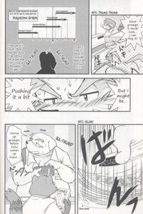 Rating: Questionable Score: 0 Tags: ailurid anthro bird_dog black_and_white bodily_fluids canid canine canis comic dialogue domestic_dog duo e621 english_text golden_retriever hard_translated hi_res hunting_dog japanese_text male mammal monochrome namihira_kousuke overweight pornography ptosis red_panda retriever sneaky sweat tail takagi_kyou text third-party_edit translated trouble_(series) User: bunchy7s