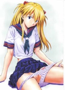 Rating: Explicit Score: 0 Tags: asuka_langley_sohryu blonde_hair blue_eyes clothing female hair long_hair looking_at_viewer neon_genesis_evangelion panties posing pussy rule34 school_uniform skirt striped striped_panties User: bunchy7s