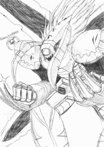 Rating: Safe Score: 0 Tags: 1_eye arthropod bandai_namco beetle claws detailed digimon digimon_(species) e621 grandiskuwagamon greyscale hi_res insect machine male monochrome robot simple_background sketch solo upchuck_(artist) User: bunchy7s