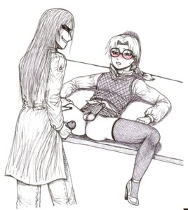 Rating: Explicit Score: 0 Tags: 2boys alternate_costume anus blush clothed_sex crossdressing erection face_markings gay glasses holding_penis long_hair male male_only monochrome monster_boy multiple_boys multiple_males naruto naruto_(series) orochimaru pen_(medium) penis rule34 simple_background spread_legs straight_hair yakushi_kabuto yaoi User: bunchy7s