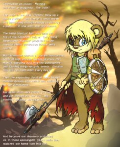 Rating: Safe Score: 0 Tags: anthro apocalypse detailed_background digital_media_(artwork) e621 english_text ewok eye_patch eyewear full-length_portrait holding_object kkatman looking_at_viewer male mammal melee_weapon polearm portrait shield solo spear star_wars text toony warrior weapon User: bunchy7s