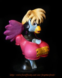 Rating: Questionable Score: 0 Tags: avian beak big_breasts bird blonde_hair breasts e621 feathers female forgottenforest hair nekkie_niceburgs non-mammal_breasts penguin sculpture solo statue text under_boob url User: bunchy7s